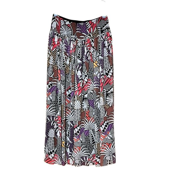 NWT Farm Rio for Anthropologie Tropical Lined Layered Side Zip Maxi Skirt S - Picture 4 of 7